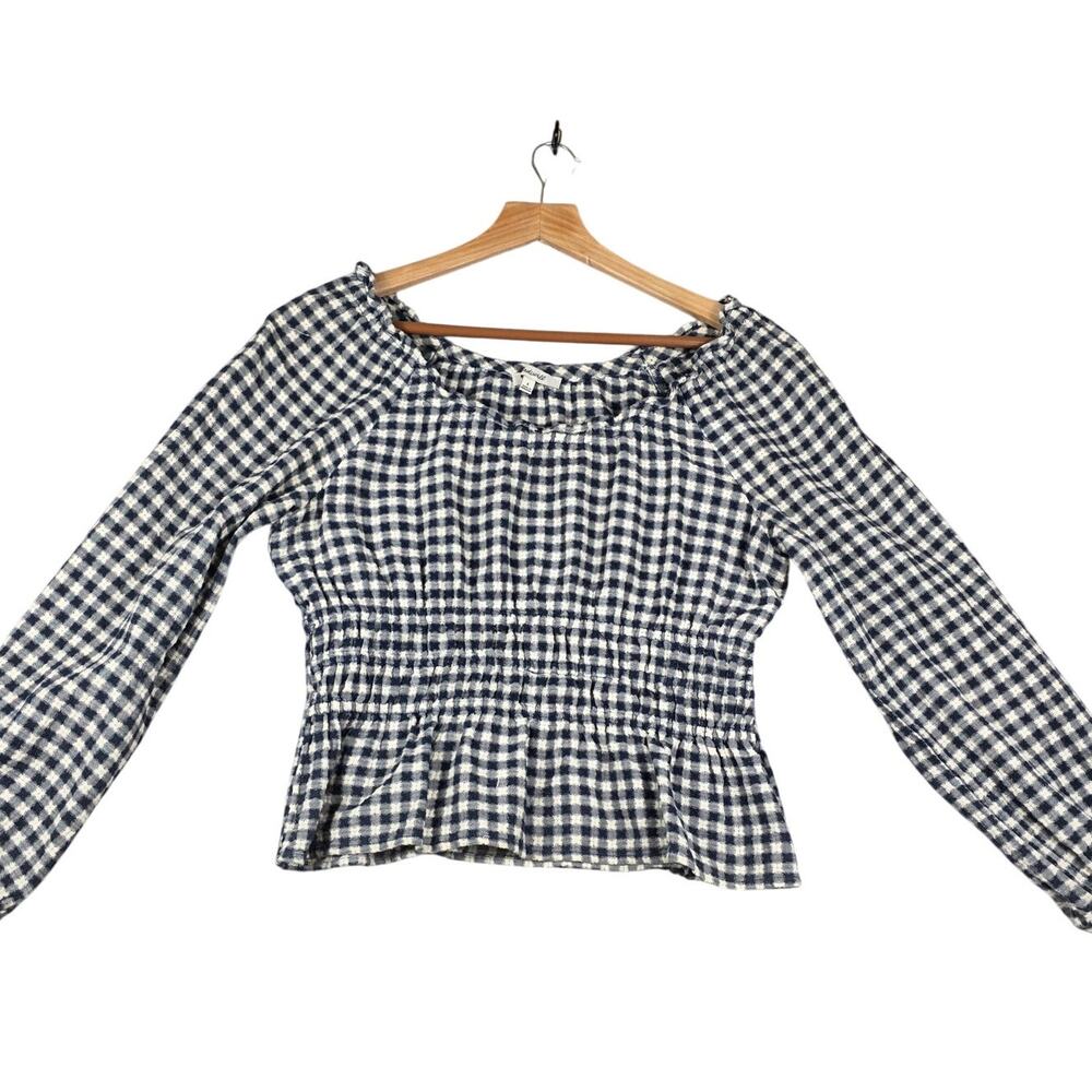 Madewell Buffalo Plaid Gingham Sophia Top